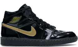 Nike Air Jordan 1 Retro Black Metallic Gold