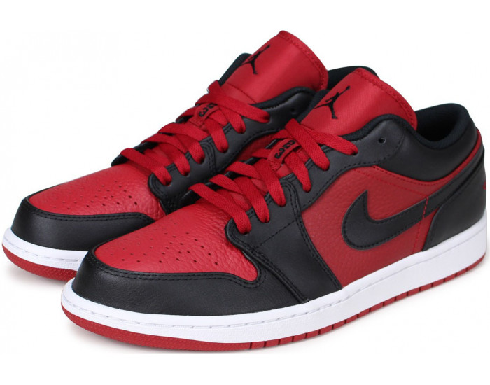 Nike Air Jordan 1 Low черно-красные