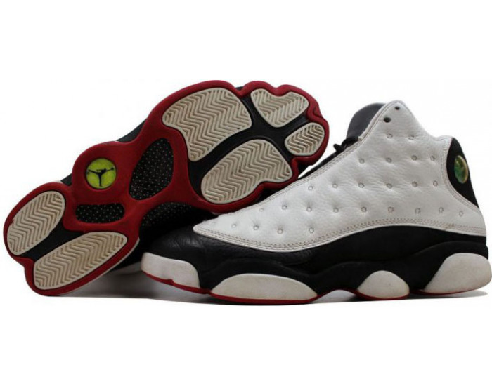 Nike Air Jordan 13 Retro белые с черным
