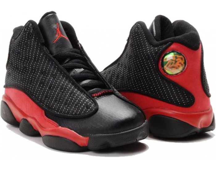 Nike Air Jordan 13 Retro черные с красным
