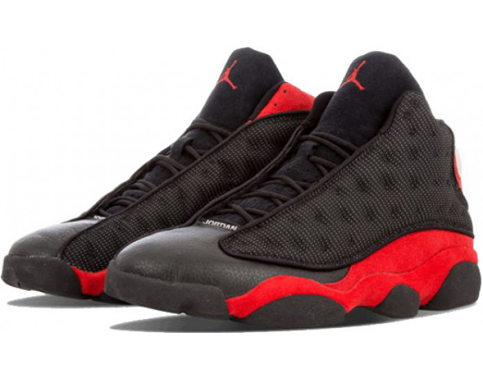 Nike Air Jordan 13 Retro черные с красным