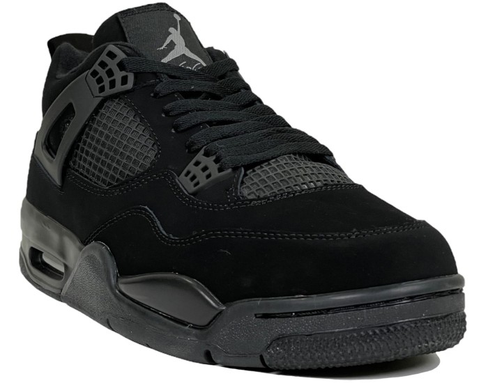 Nike Air Jordan 4 Retro черные с мехом