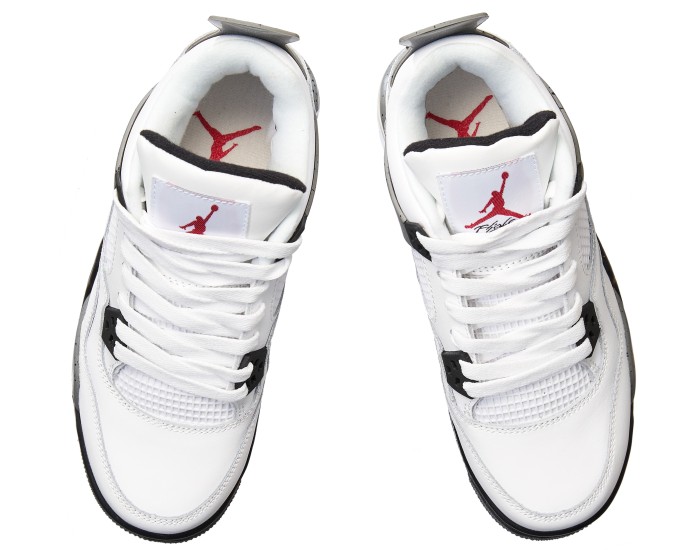 Nike Air Jordan 4 серо-белые