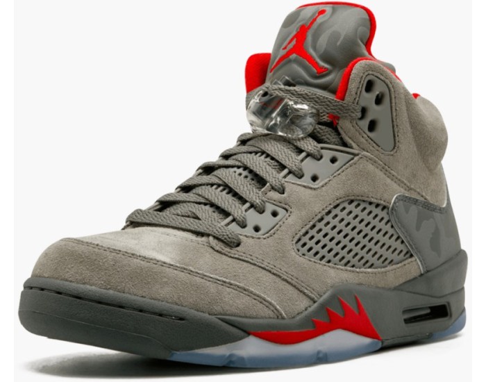 Nike Air Jordan 5 Retro Dark Stucco University Red