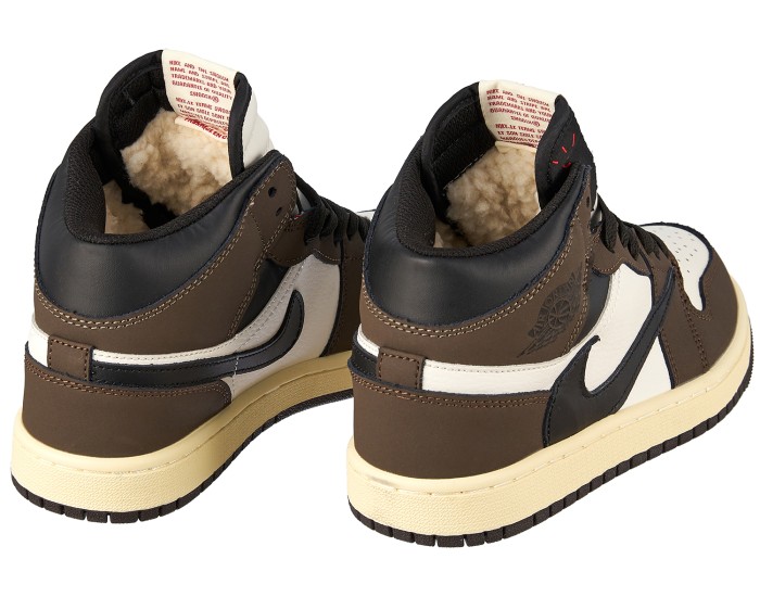 Nike Air Jordan 1 High Travis Scott Brown с Мехом