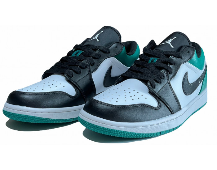Nike Air Jordan 1 Low White Black Mystic Green