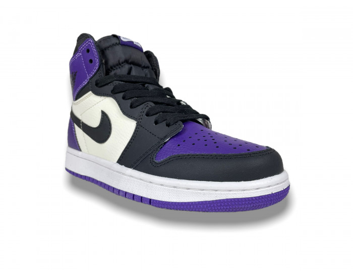 Nike Air Jordan 1 Mid Court Purple Black