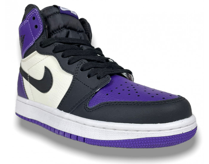 Nike Air Jordan 1 Mid Court Purple Black