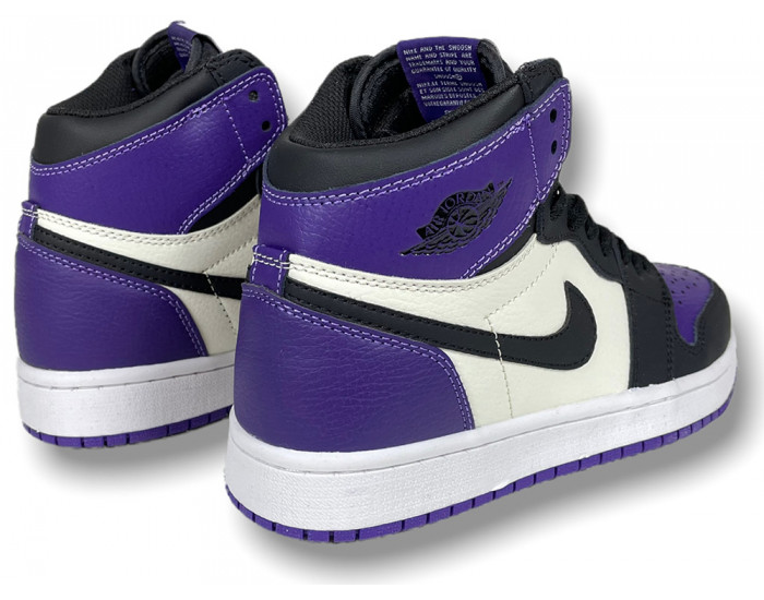 Nike Air Jordan 1 Mid Court Purple Black