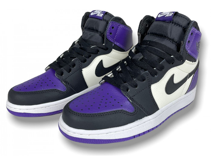 Nike Air Jordan 1 Mid Court Purple Black