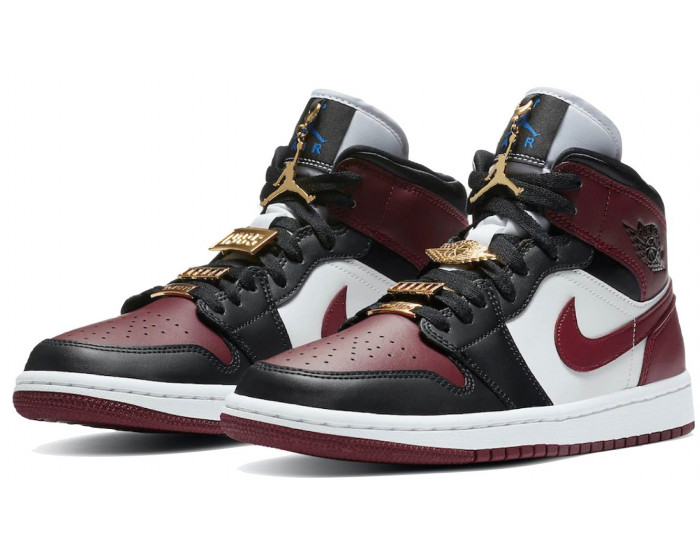 Nike Air Jordan 1 Mid SE Black Dark Beetroot