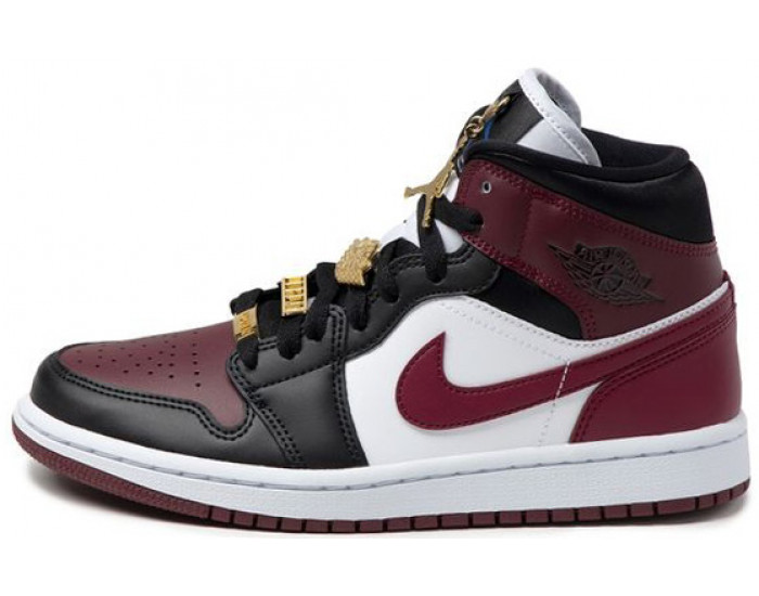 Nike Air Jordan 1 Mid SE Black Dark Beetroot