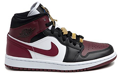 Nike Air Jordan 1 Mid SE Black Dark Beetroot
