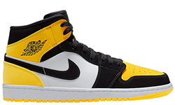 Nike Air Jordan 1 Mid Yellow Toe Footasylum