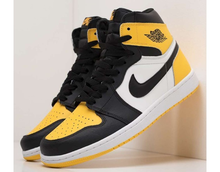 Nike Air Jordan 1 Mid Yellow Toe Footasylum