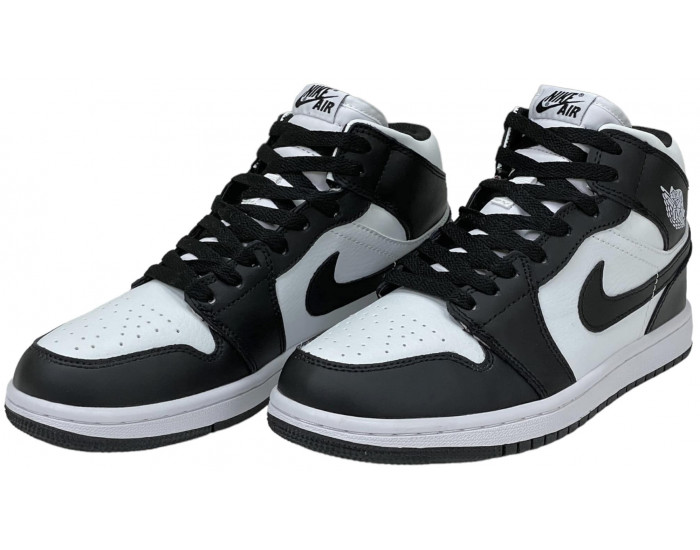 Nike Air Jordan 1 Retro Black/White с Мехом