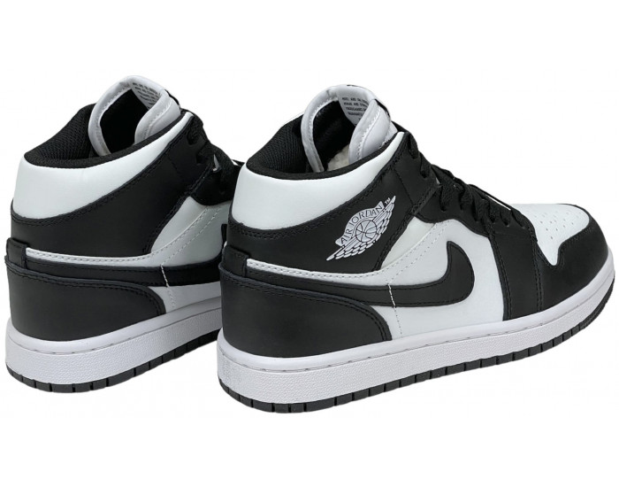 Nike Air Jordan 1 Retro Black/White с Мехом