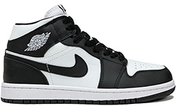 Nike Air Jordan 1 Retro Black/White с Мехом