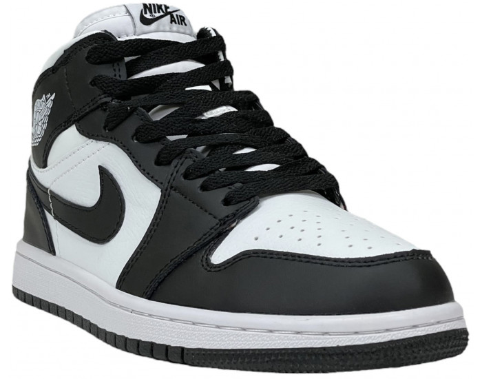Nike Air Jordan 1 Retro Black/White с Мехом