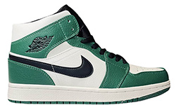 Nike Air Jordan 1 Retro White Black Mystic Green