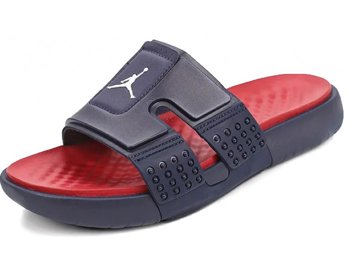 Nike Air Jordan Hydro 8 синие с красным