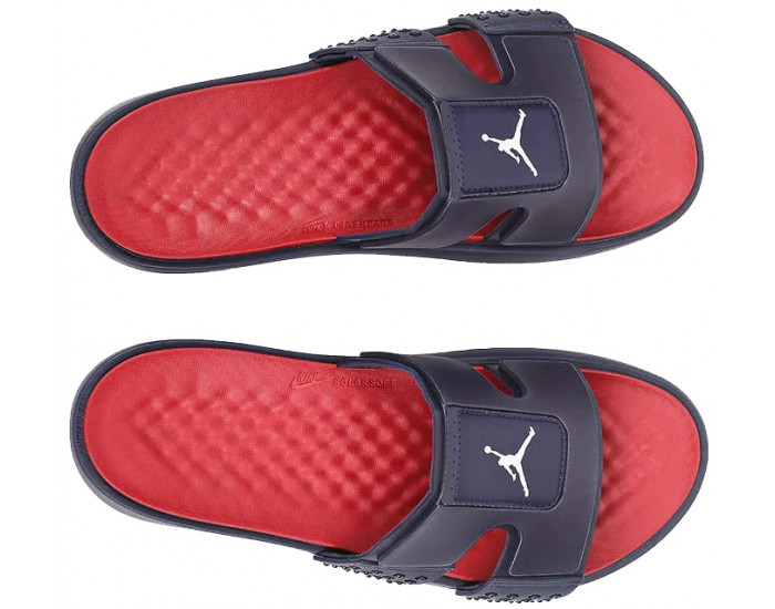 Nike Air Jordan Hydro 8 синие с красным